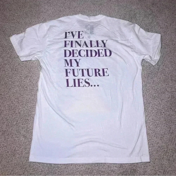 Elton John Farewell Yellow Brick Road Graphic T-Shirt in White Unisex Sz Medium - Picture 6 of 6